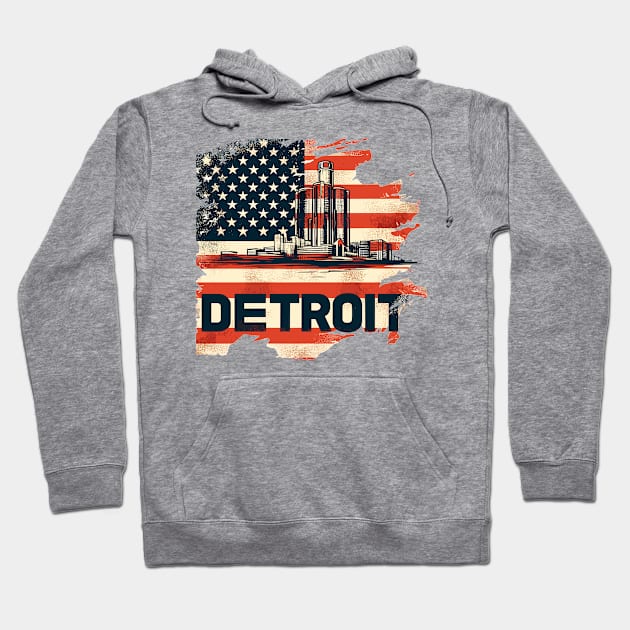 Detroit Hoodie by Vehicles-Art